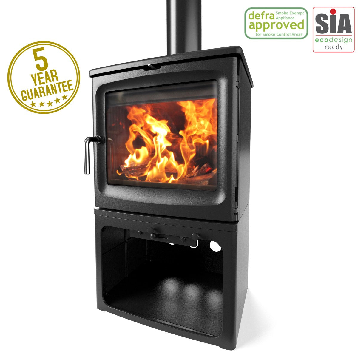 5kW Wood Burning Stove — Peanut Bignut 5 Log Burner, DEFRA Exempt