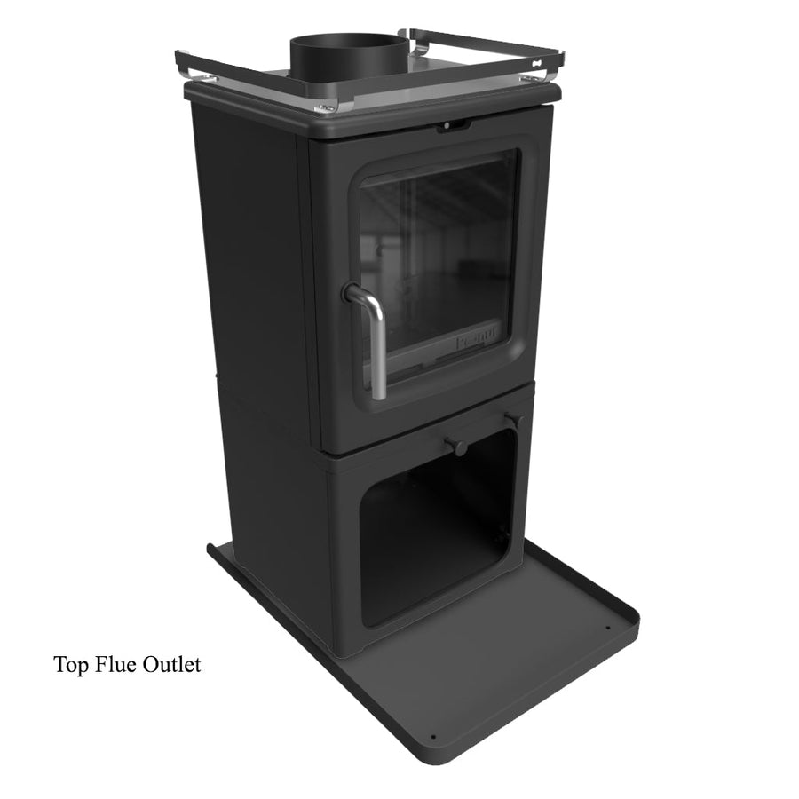 4.7kW Wood Burning Stove — Peanut 3 Marine Log Burner, DEFRA Exempt