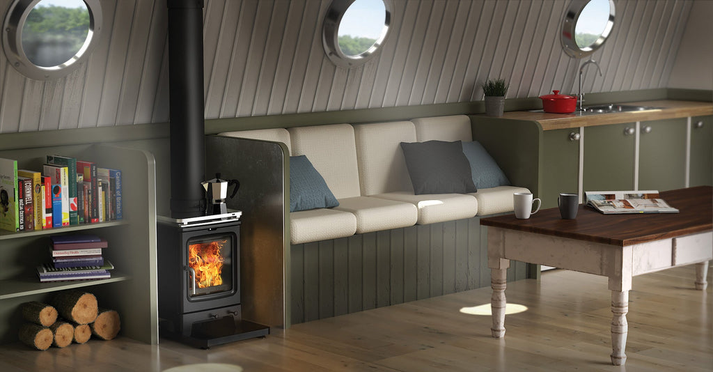 4.7kW Wood Burning Stove — Peanut 3 Marine Log Burner, DEFRA Exempt