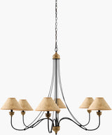 Panagia Iron Chandelier, Painted Black