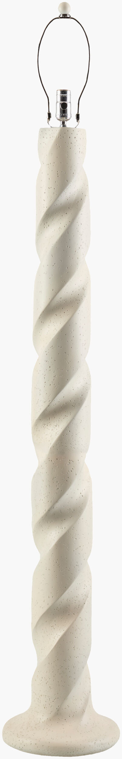 Piox 63" Resin Floor Lamp, Painted Cream