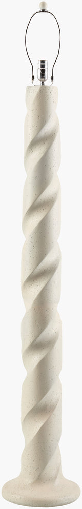 Piox 63" Resin Floor Lamp, Painted Cream