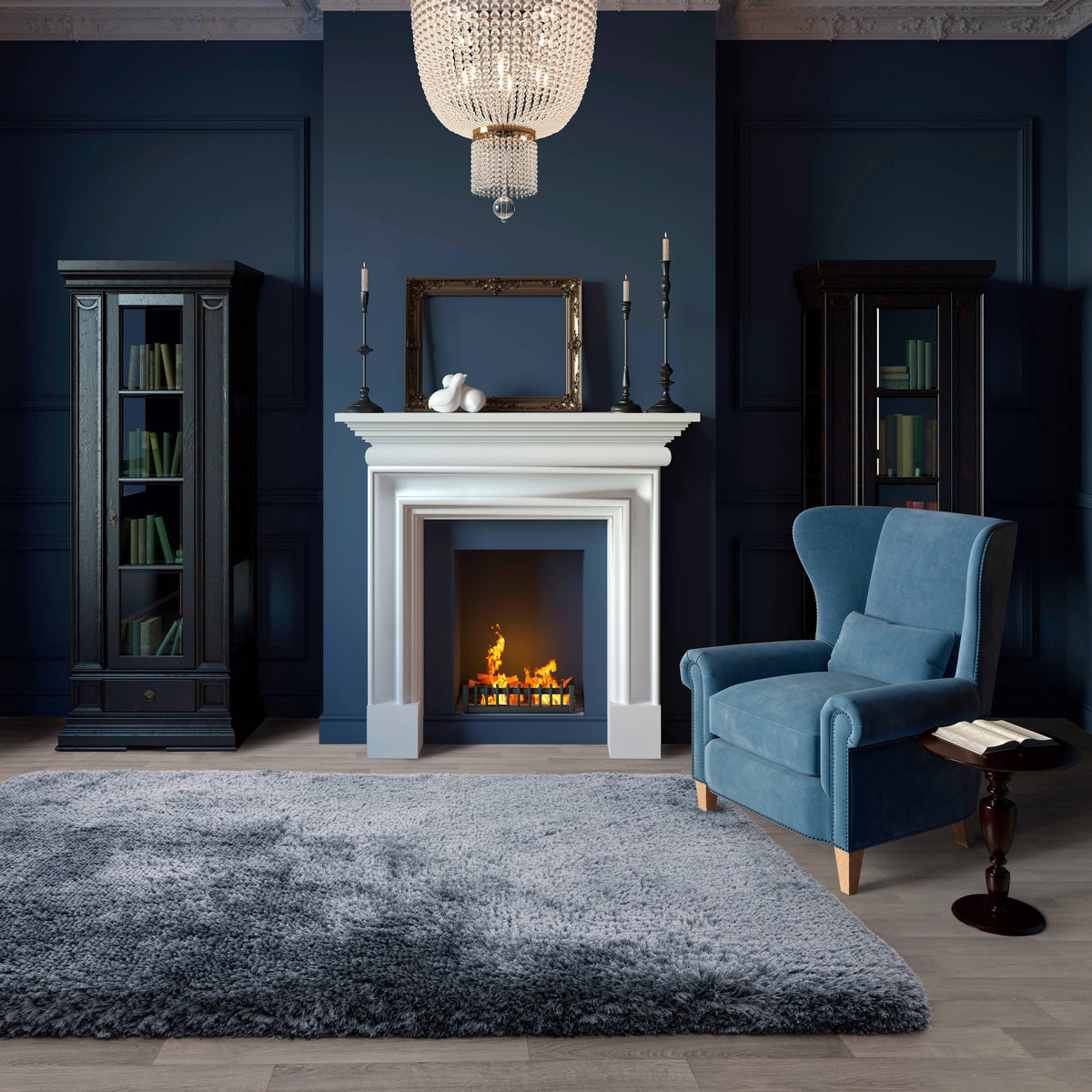 Plush Rug styled in a living room