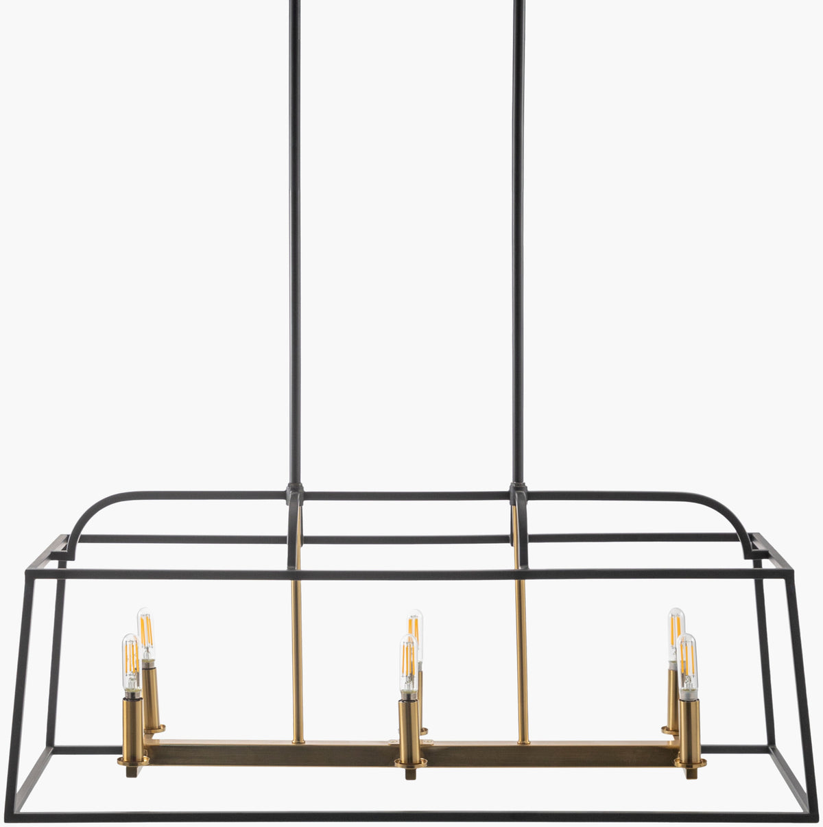 Possini Iron Chandelier, Painted Black (POS-002)