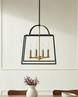 Possini Iron Chandelier, Painted Black (POS-001)