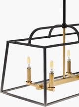 Possini Iron Chandelier, Painted Black (POS-002)