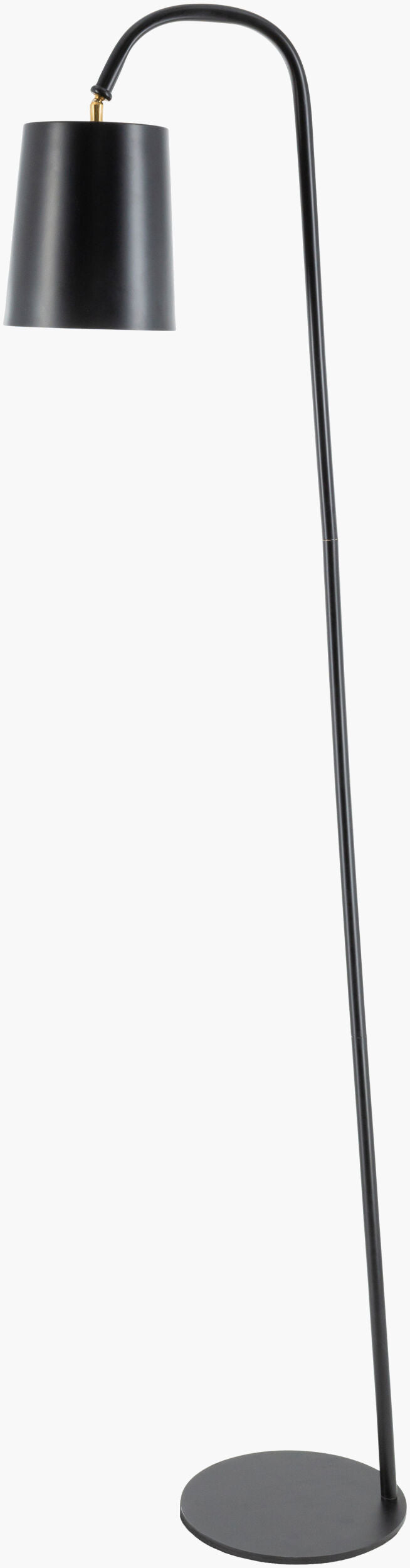 Polly 65" Iron Floor Lamp, Powder Coated Black