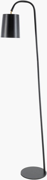 Polly 65" Iron Floor Lamp, Powder Coated Black