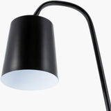 Polly 65" Iron Floor Lamp, Powder Coated Black