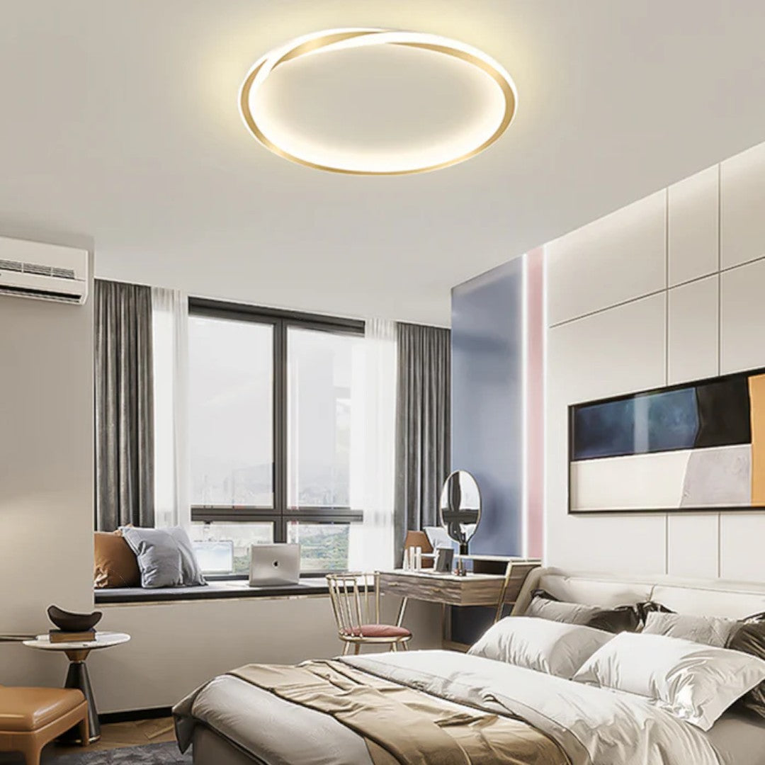 Minimalist Round LED Ceiling Lamp for Bedroom