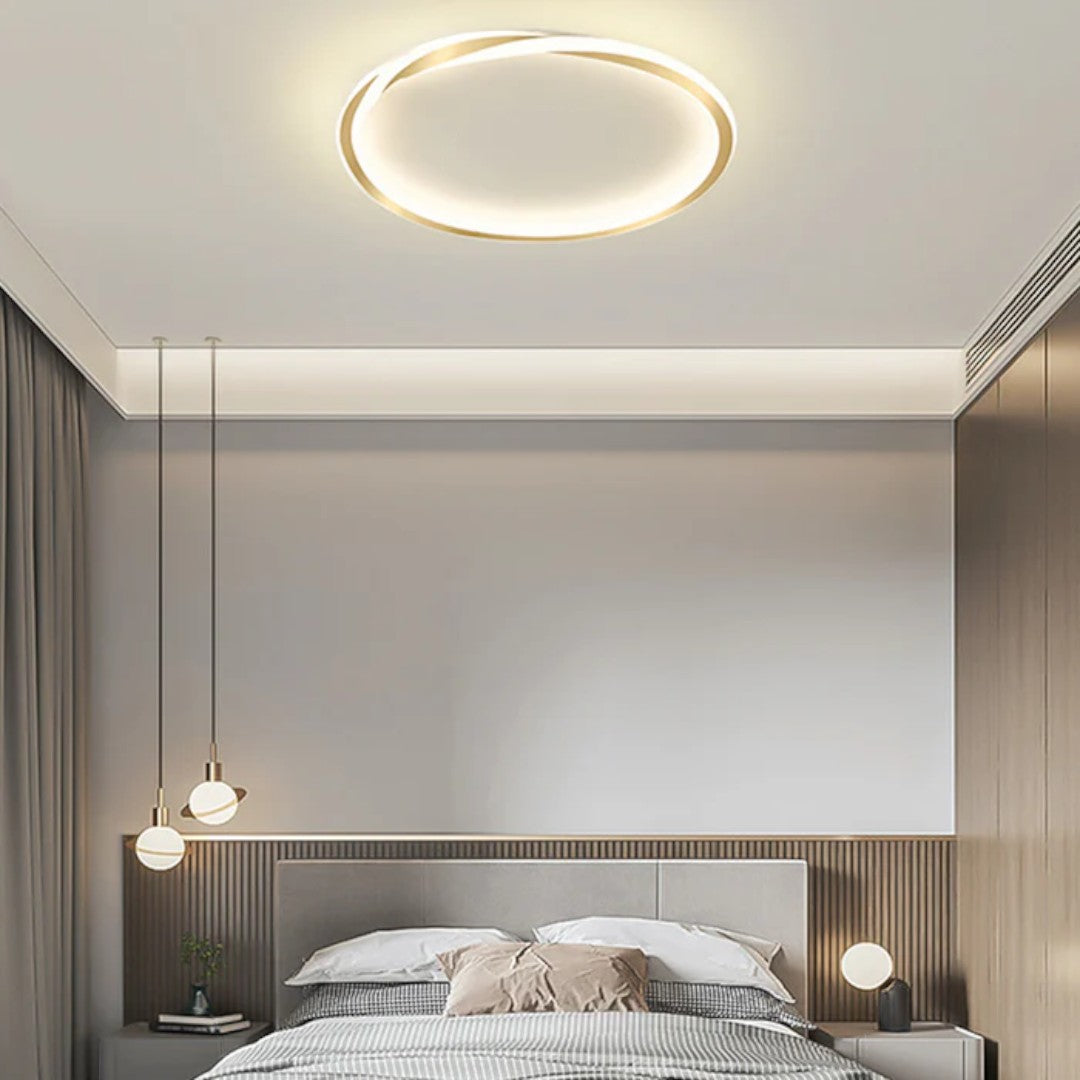 Minimalist Round LED Ceiling Lamp for Bedroom