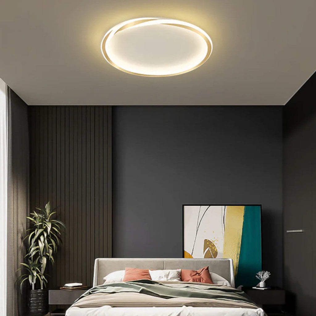 Minimalist Round LED Ceiling Lamp for Bedroom