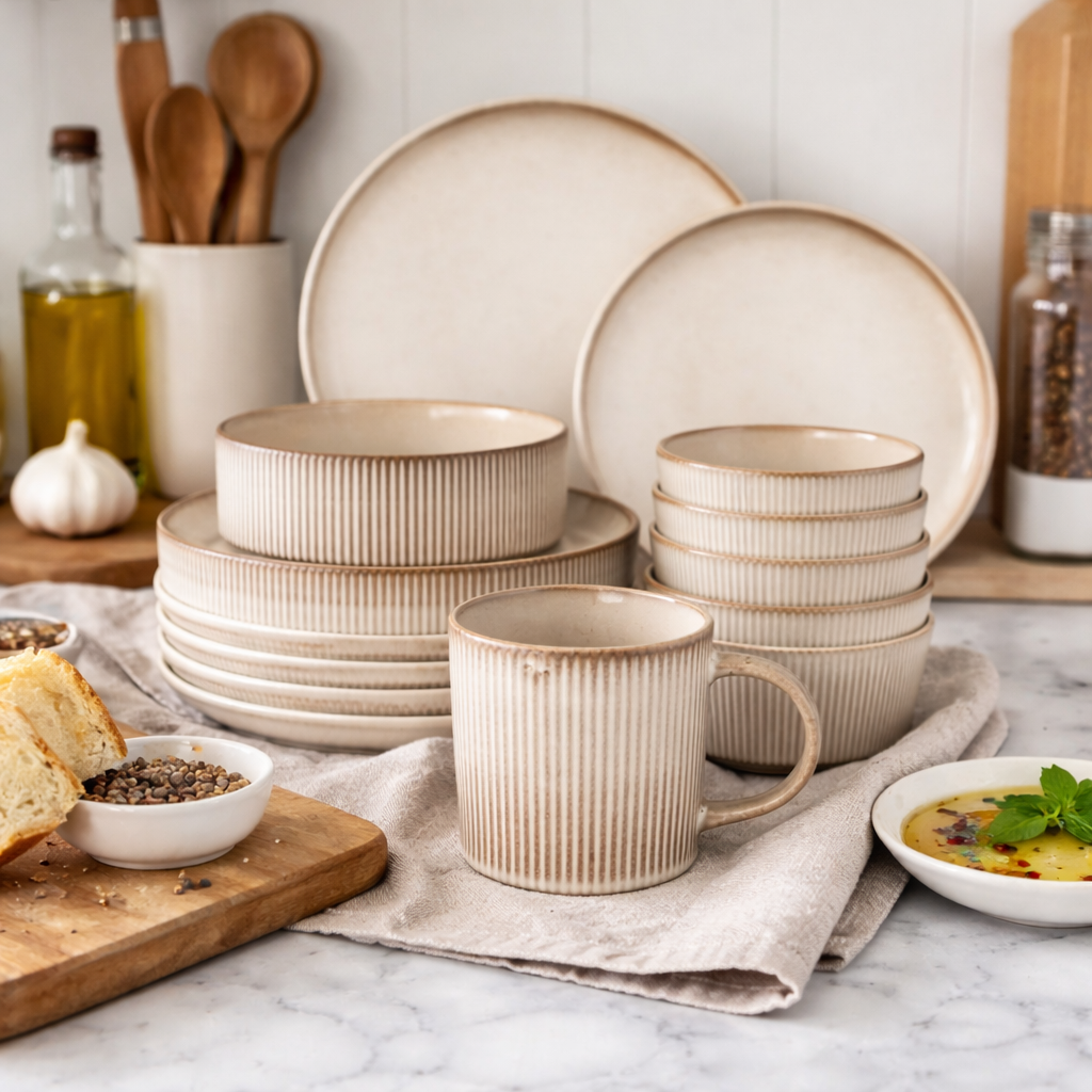 30-Piece Porcelain Dinnerware Set For 6 People