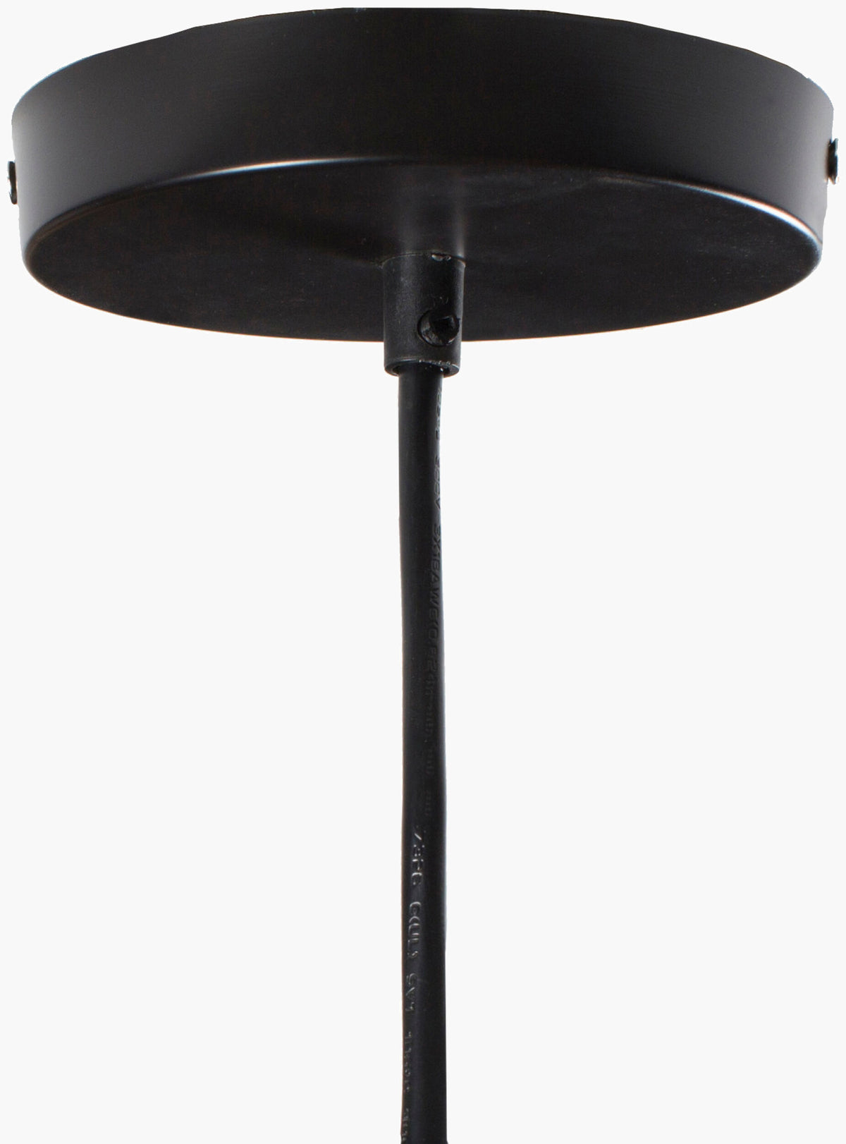 Quinton Steel Pendant Light, Powder Coated Black, Natural White