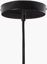 Quinton Steel Pendant Light, Powder Coated Black, Natural White
