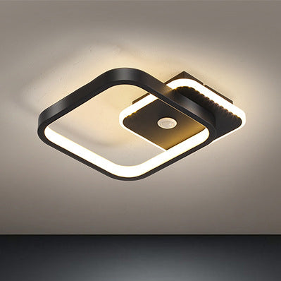 LED Flush Mount with PIR Motion Sensor