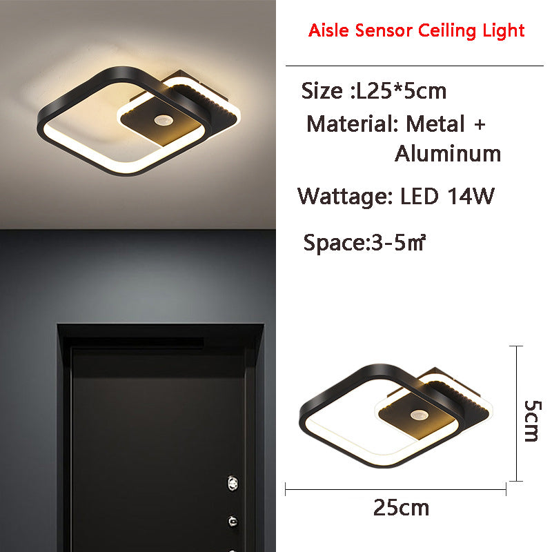 LED Flush Mount with PIR Motion Sensor