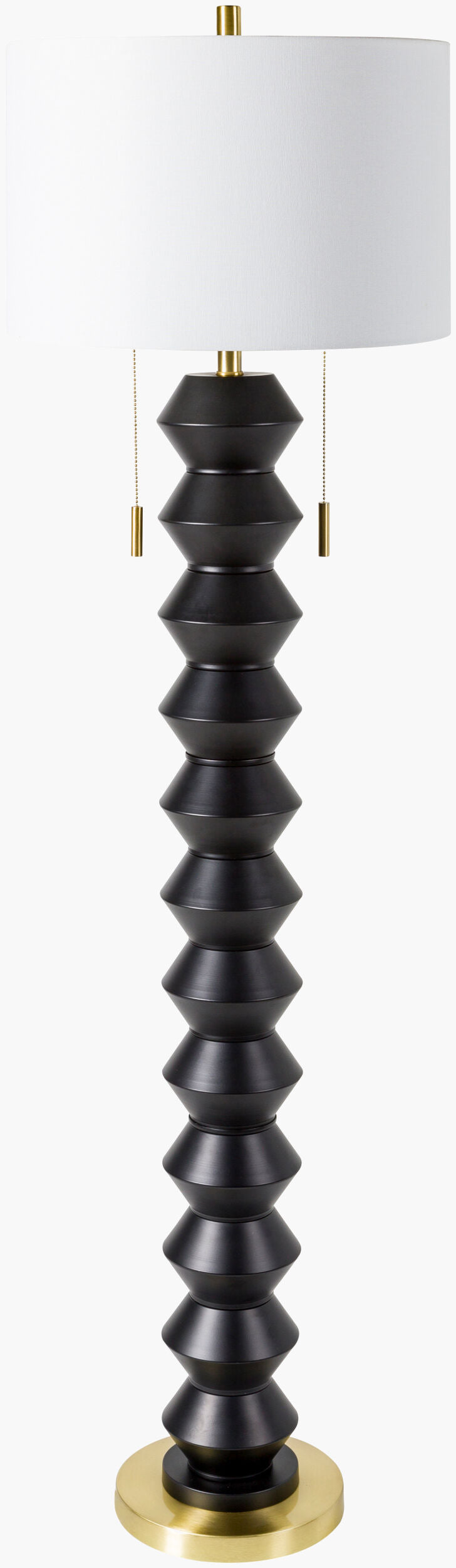 Rogow 62" Iron Floor Lamp, Painted Black