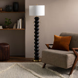 Rogow 62" Iron Floor Lamp, Painted Black