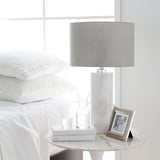 Roland 26" Marble Table Lamp, Natural White