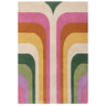 Abstract Polyester Living Room Rug — Hand Tufted, Modern, Romy