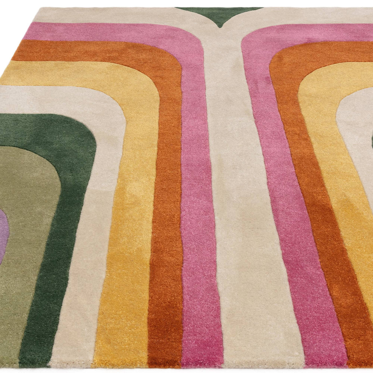Romy Rug styled in a living room