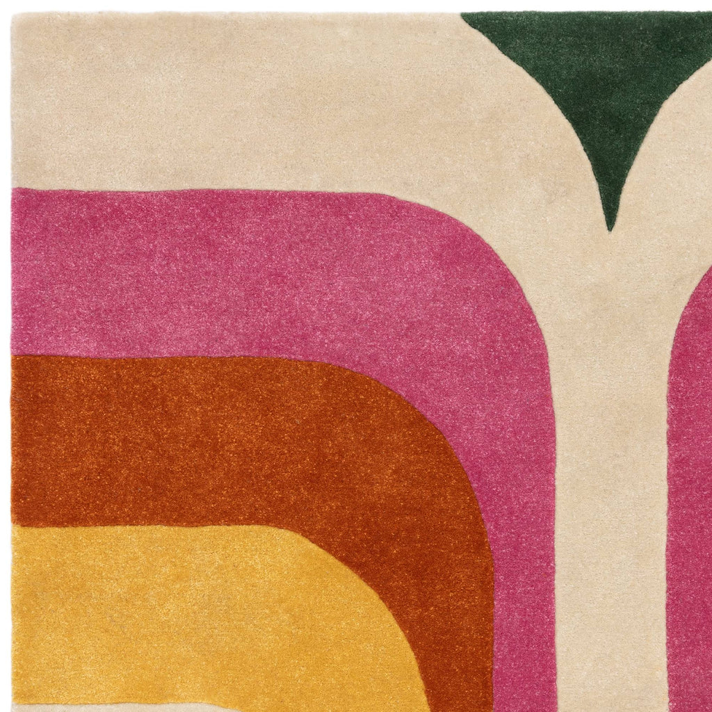 Romy Rug styled in a living room