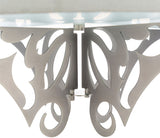 Roxy Steel Pendant Light, Brushed Metallic Pewter