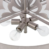 Roxy Steel Pendant Light, Brushed Metallic Pewter