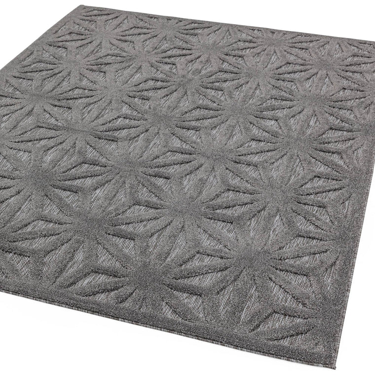 Tufted pile, 2 mm — Geometric Polypropylene Living Room Rug — Indoor Outdoor, Modern, Salta