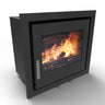 7kW Inset Wood Burning Stove — Saltfire CS7 Inset Multi-Fuel Log Burner, DEFRA Exempt