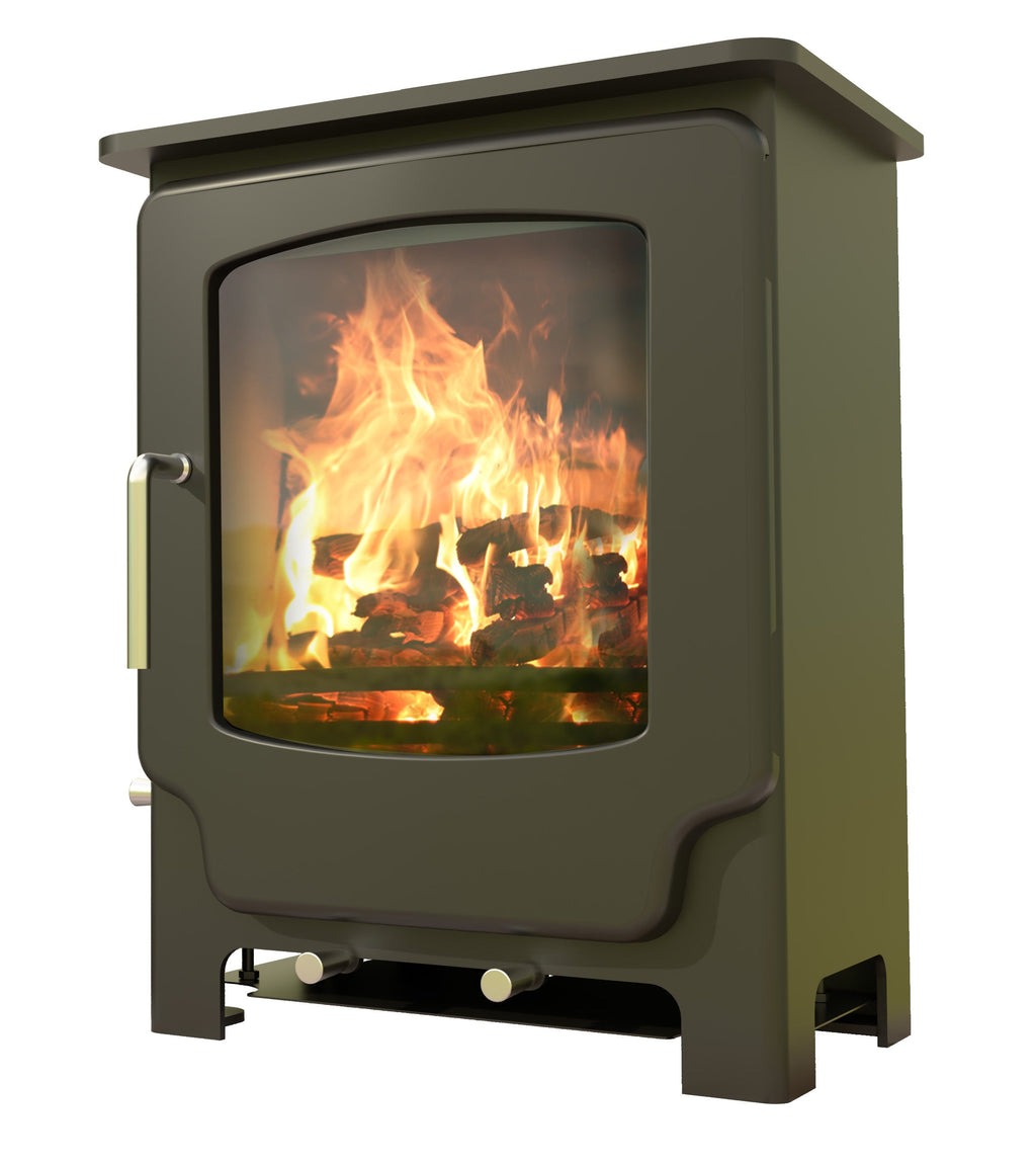 4.1kW Small Wood Burning Stove — Saltfire Scout Multi-Fuel Log Burner, DEFRA Exempt