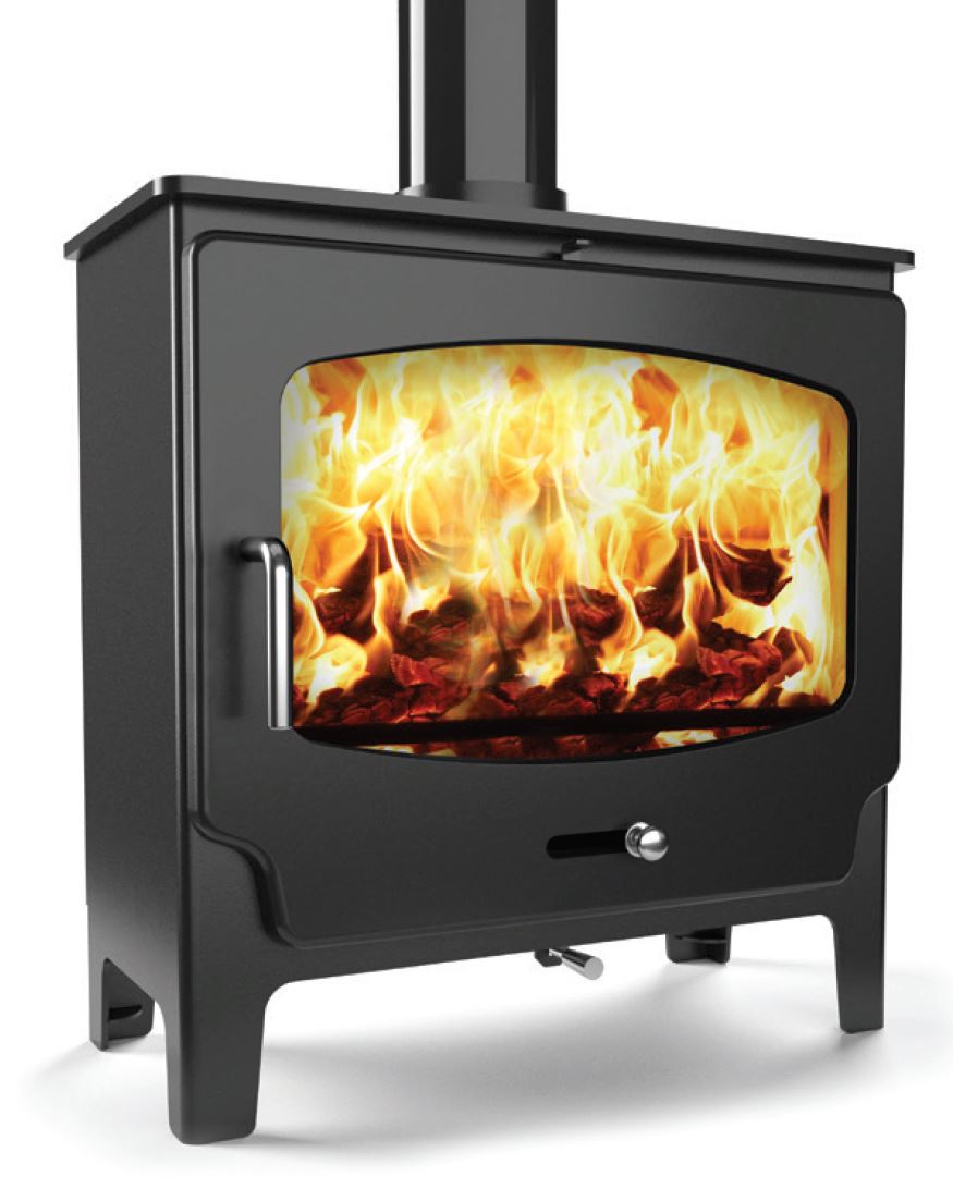 5kW Wood Burning Stove — Saltfire ST-X Wide Log Burner