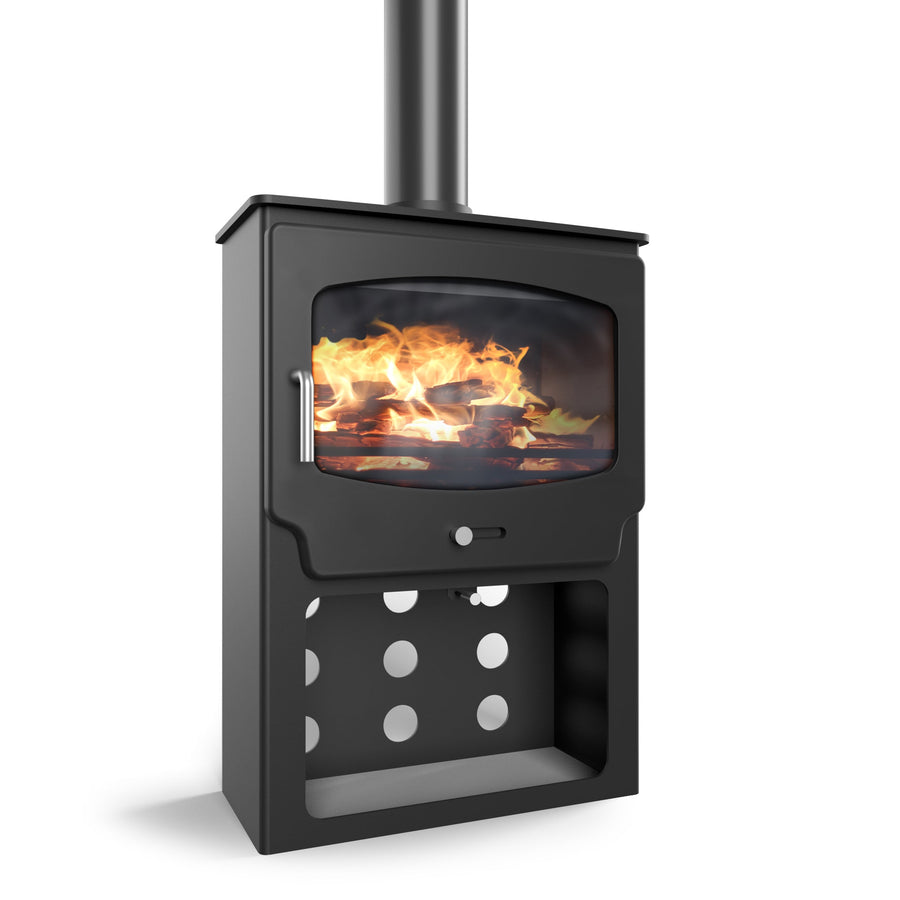 5kW Wood Burning Stove — Saltfire ST-X Wide Log Burner