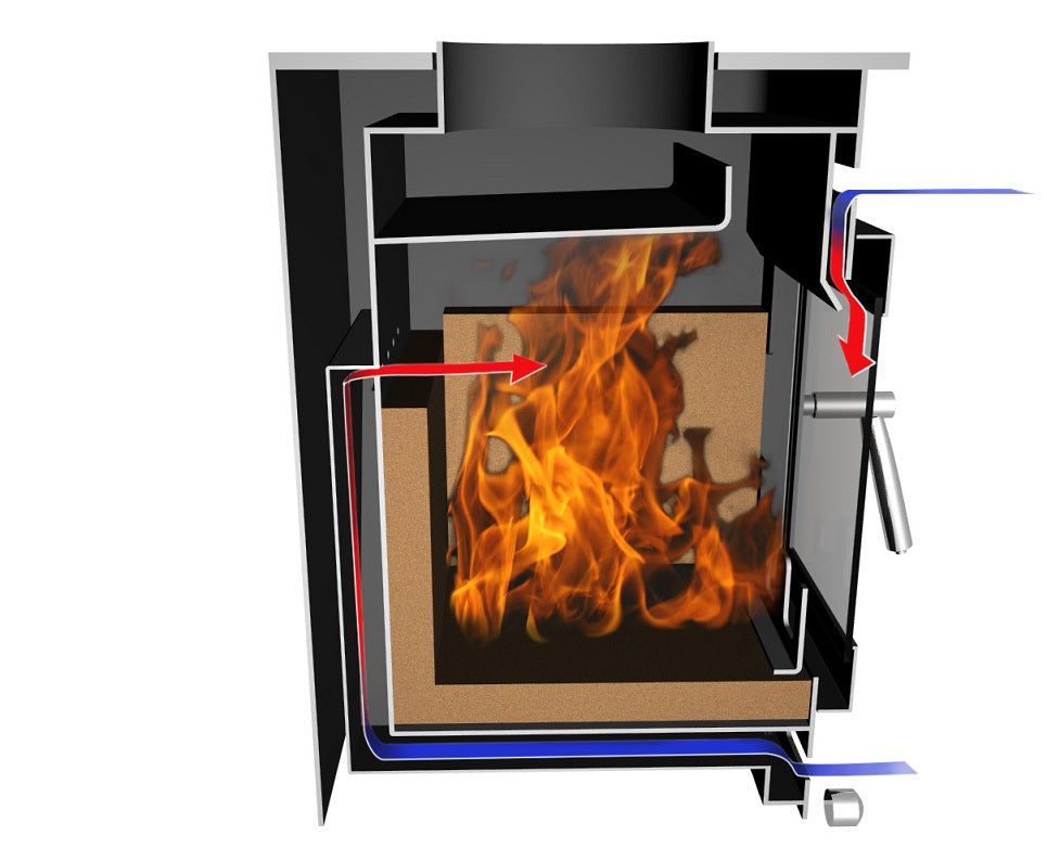 5kW Wood Burning Stove — Saltfire ST1 Log Burner, DEFRA Exempt