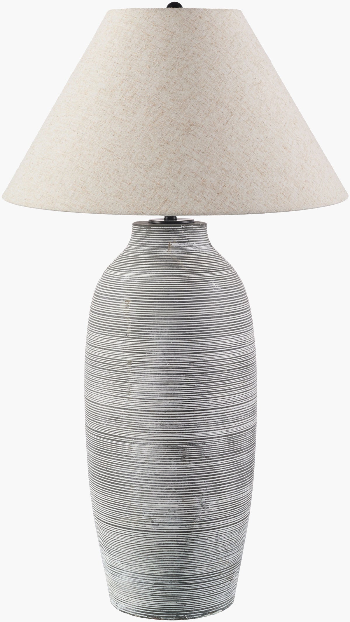 Sambuco 38" Cement Floor Lamp, Painted Gray