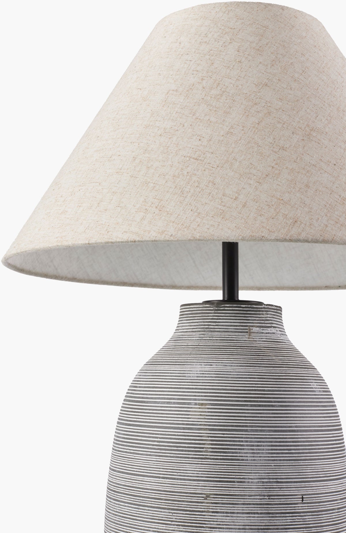 Sambuco 38" Cement Floor Lamp, Painted Gray