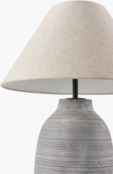 Sambuco 38" Cement Floor Lamp, Painted Gray