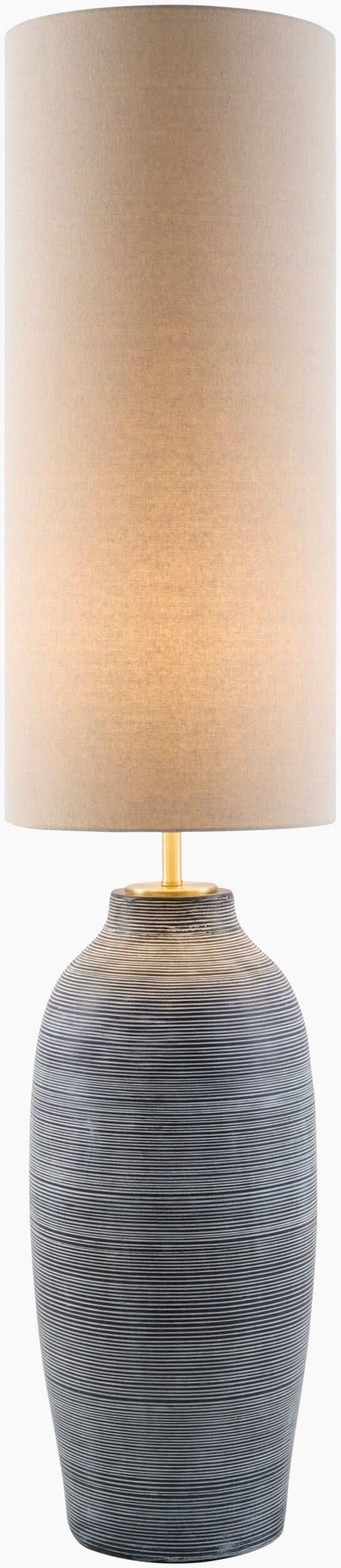 Sambuco 38" Cement Floor Lamp, Painted Cream