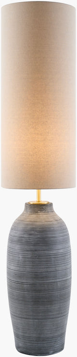 Sambuco 38" Cement Floor Lamp, Painted Cream