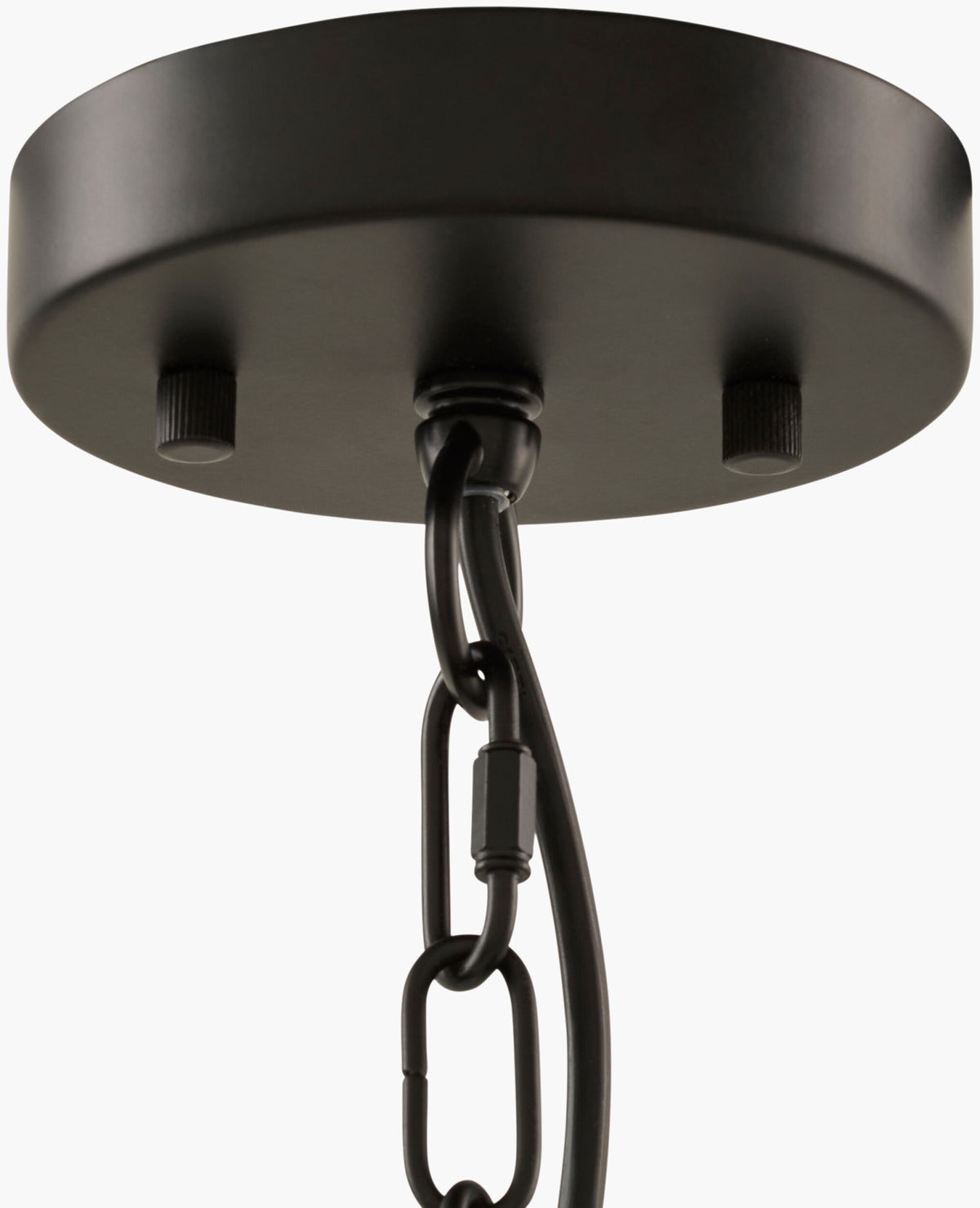 Seget Iron Pendant Light, Painted Black