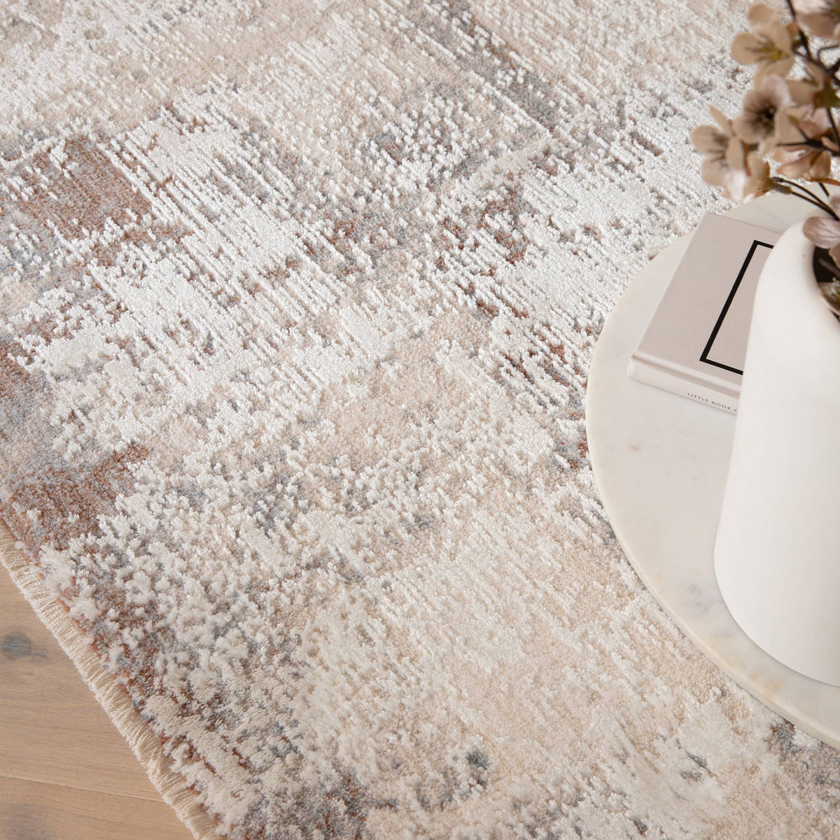 Seville Rug styled in a living room