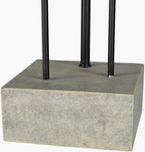 Seagull 31" Resin Table Lamp, Hand Painted Black