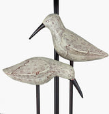 Seagull 31" Resin Table Lamp, Hand Painted Black