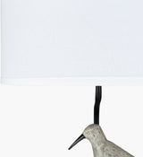 Seagull 31" Resin Table Lamp, Hand Painted Black