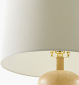 Simeon 28" Resin Table Lamp, Painted Wood