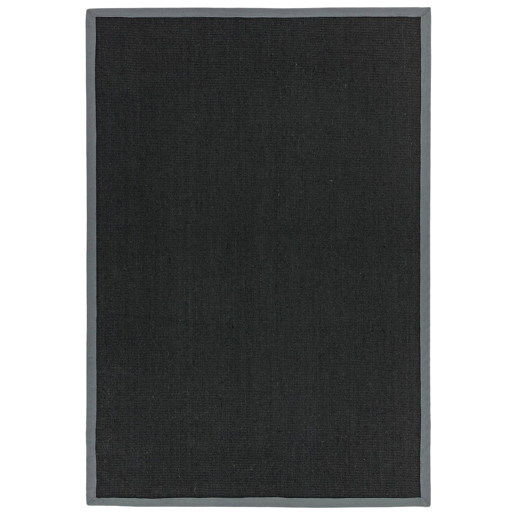 Sisal Rug - Black/Grey