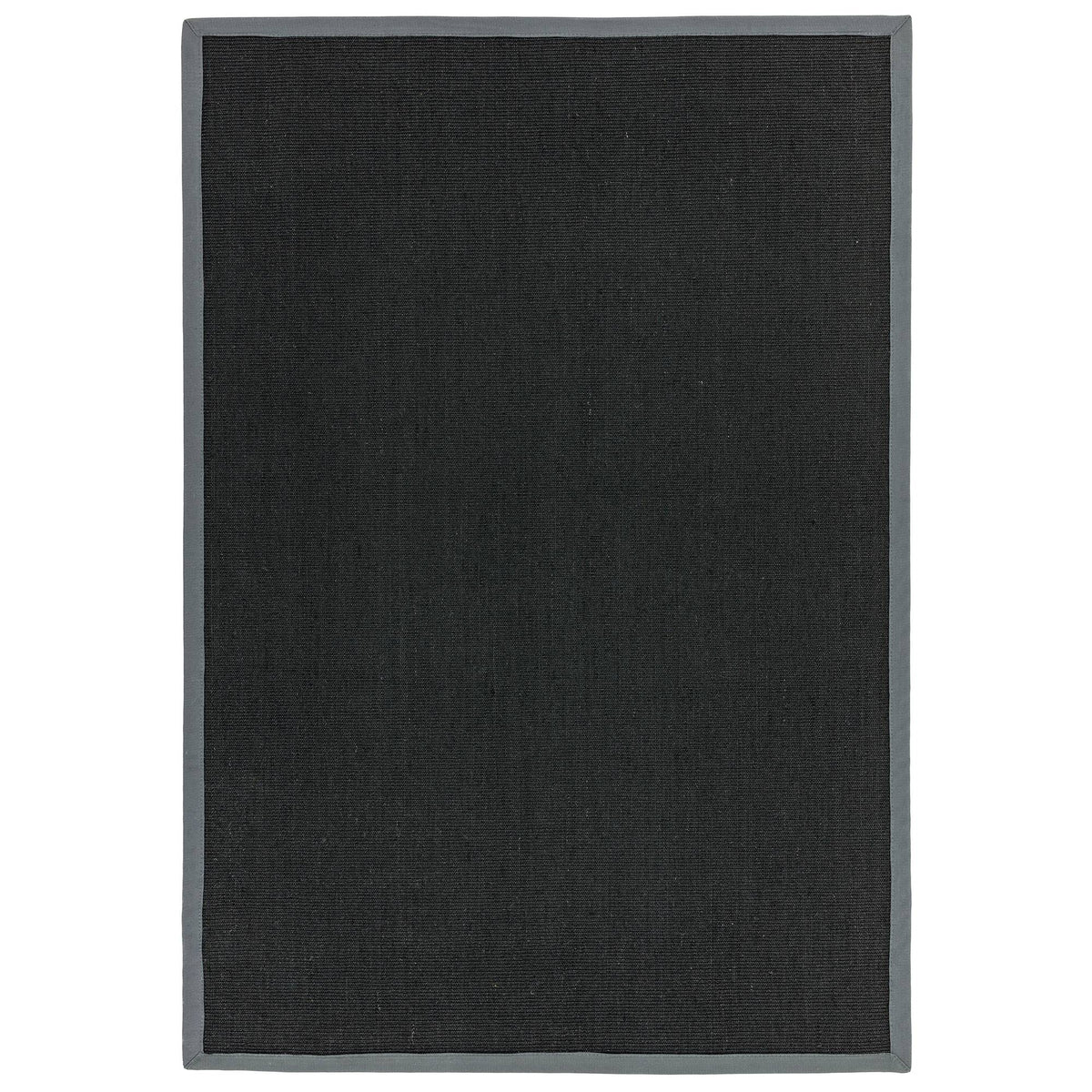 Sisal Rug - Black/Grey