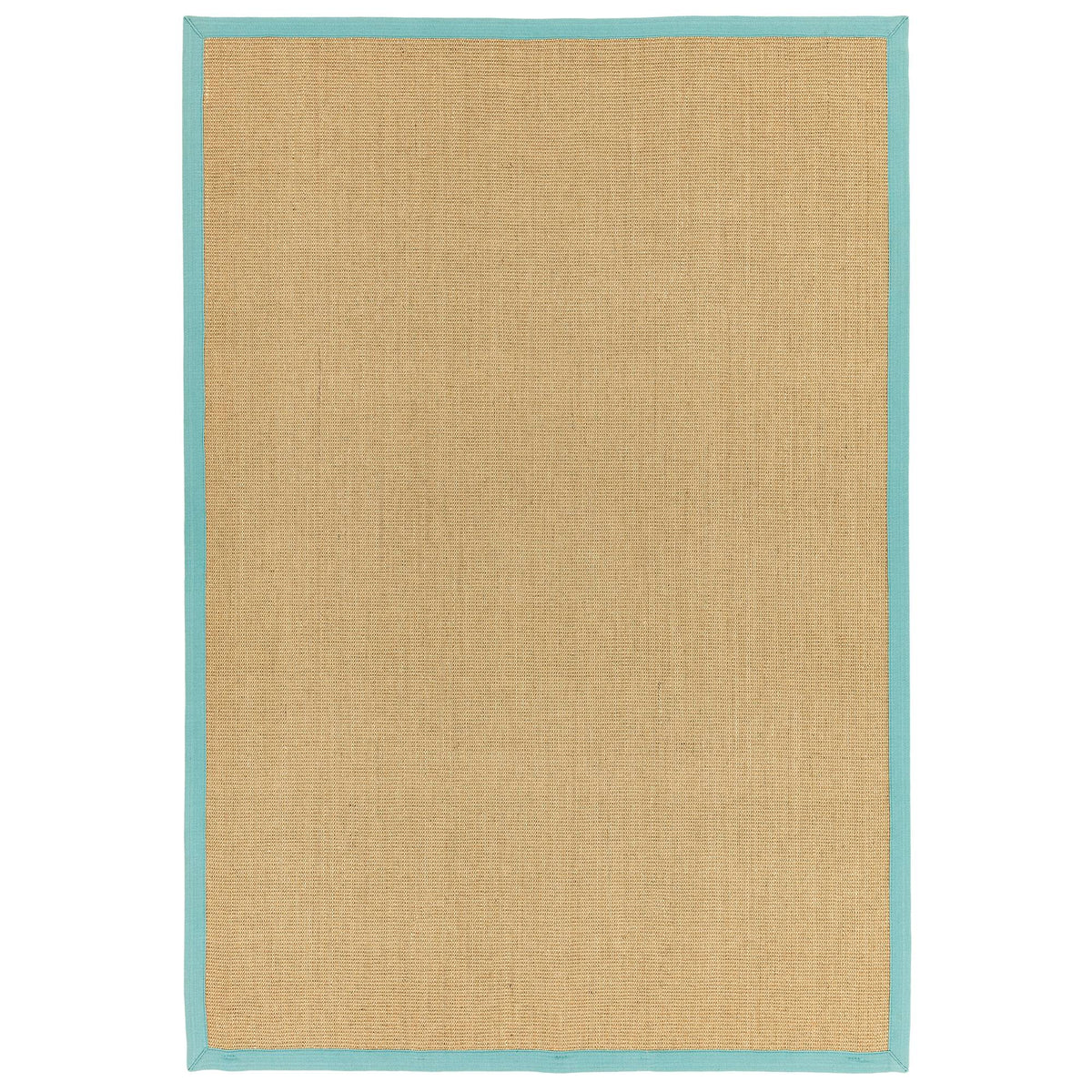 Sisal Rug - Linen/Aqua