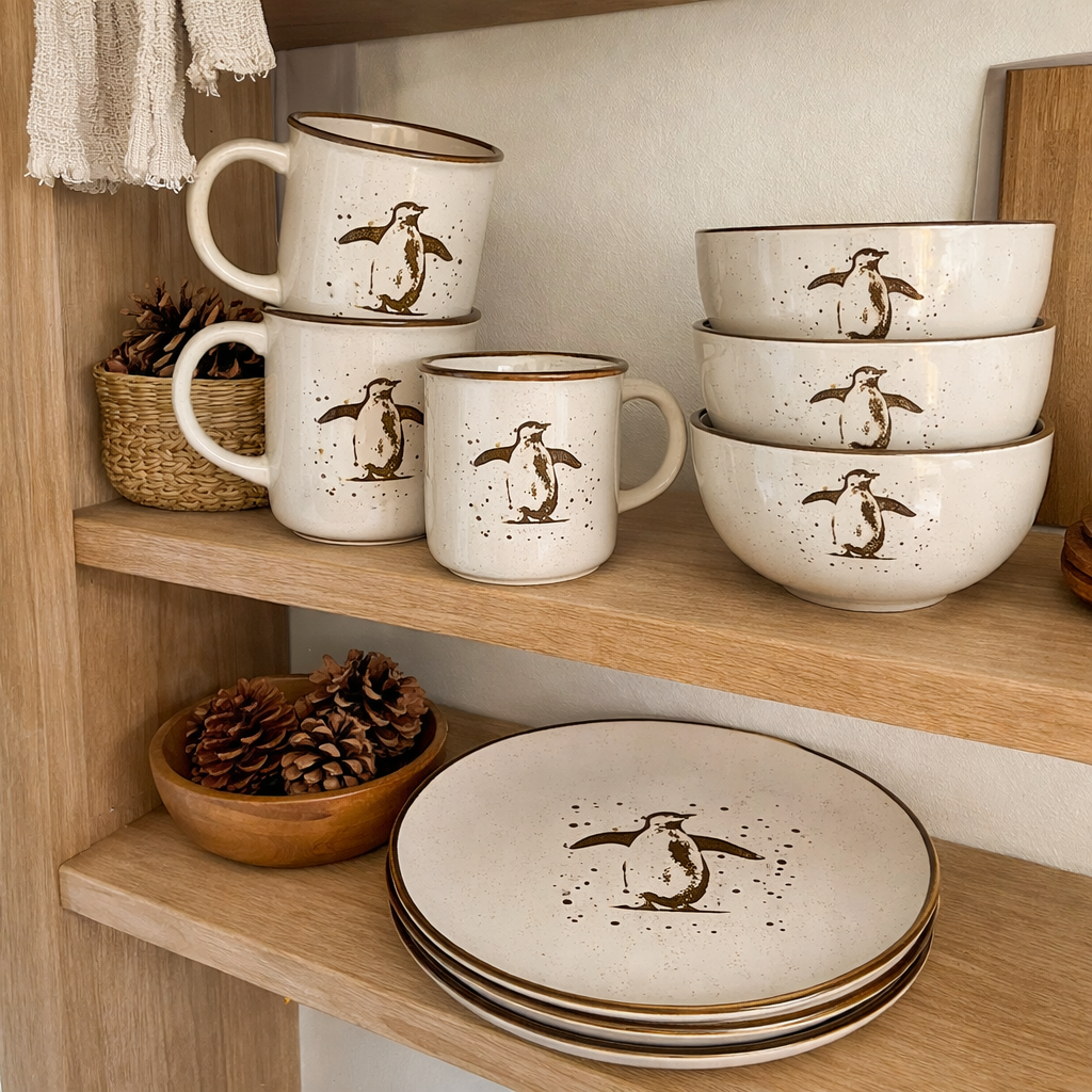 16-Piece Stoneware Dinnerware Set